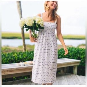 Tuckernuck White and Blue Floral Dress